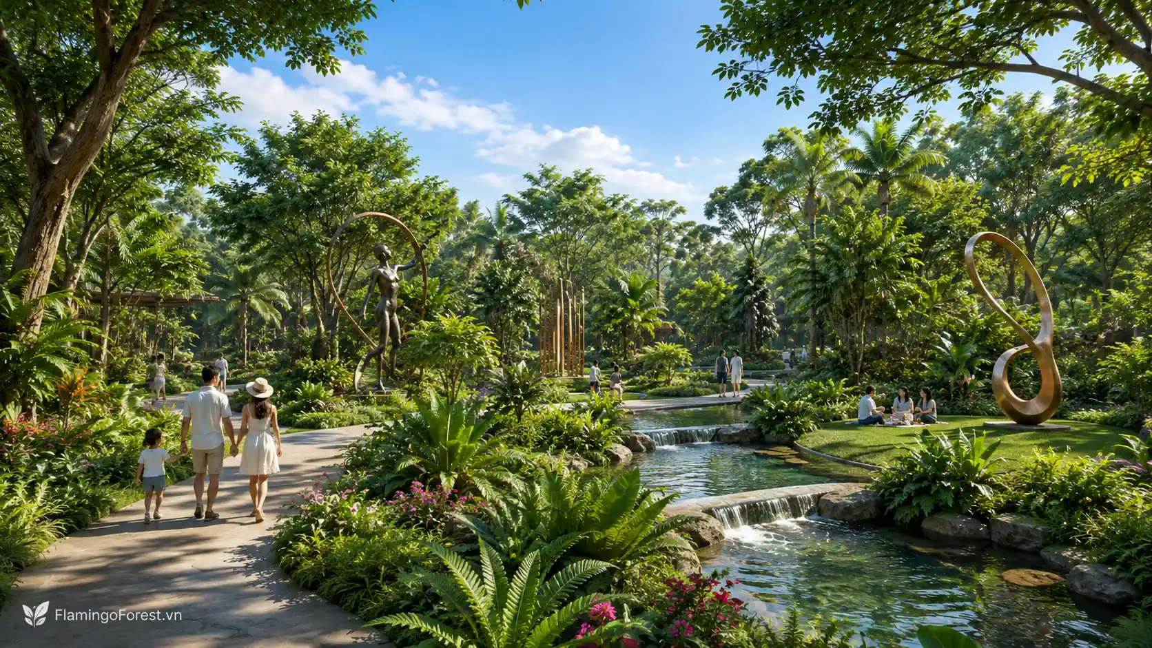 Rừng trong thành phố Flamingo Forest City Đông Anh